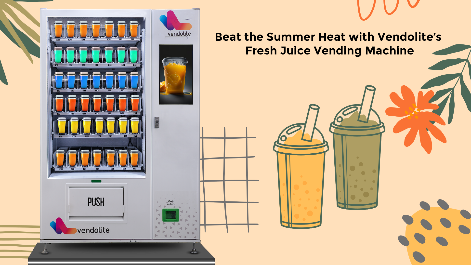 Beat the Summer Heat with Vendolite’s Fresh Juice Vending Machine