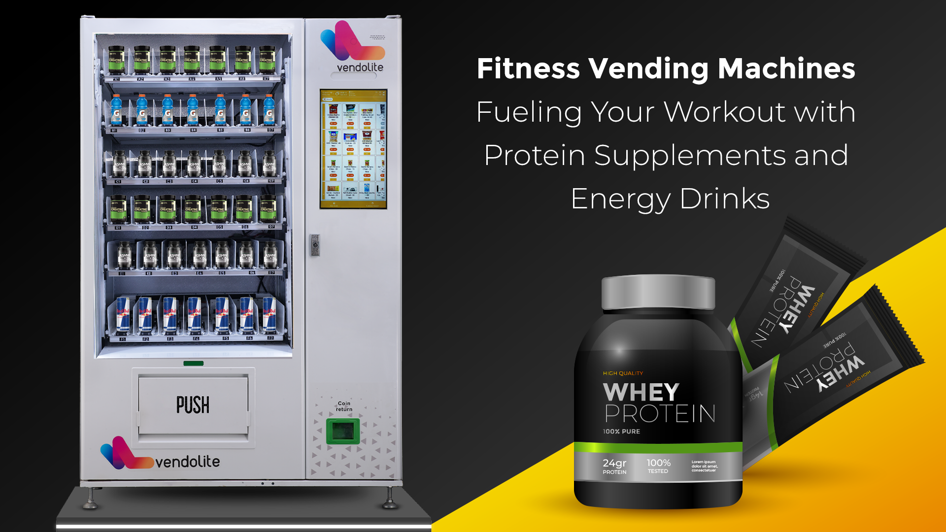 Fitness Vending Machines: Fueling Your Workout with Protein Supplements and Energy Drinks