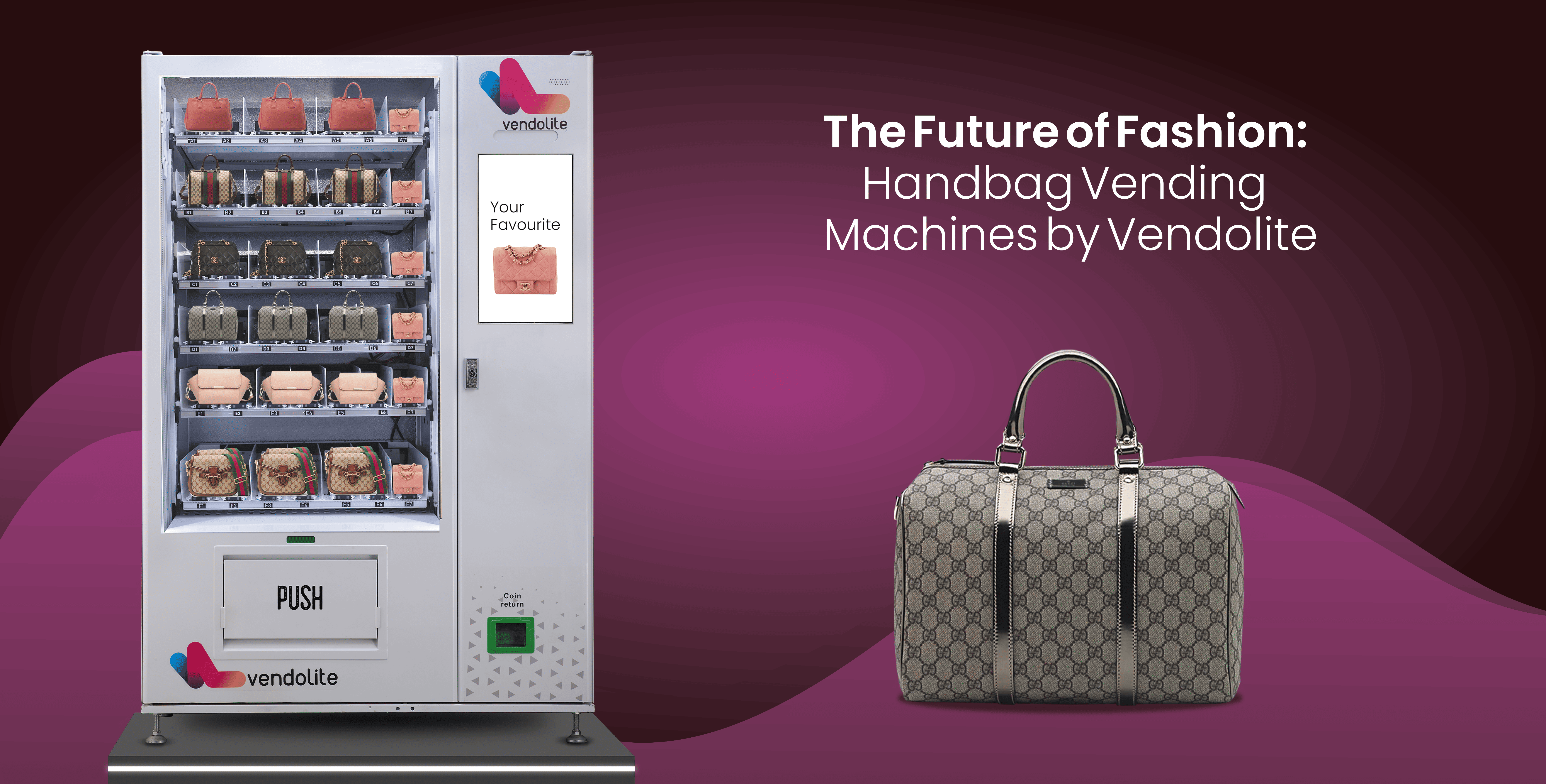 The Future of Fashion: Handbag Vending Machines by Vendolite