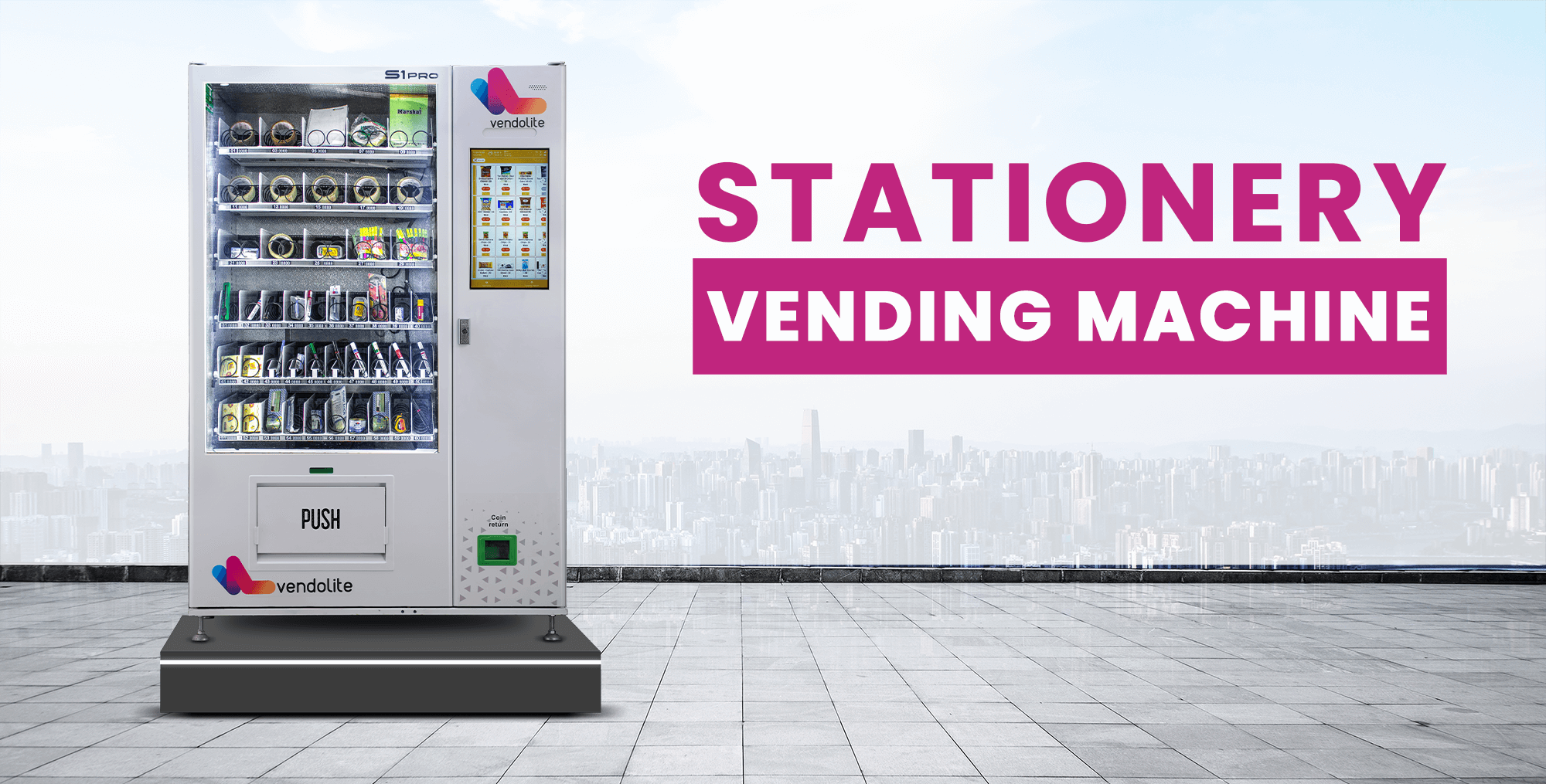 stationery vending machine heading image