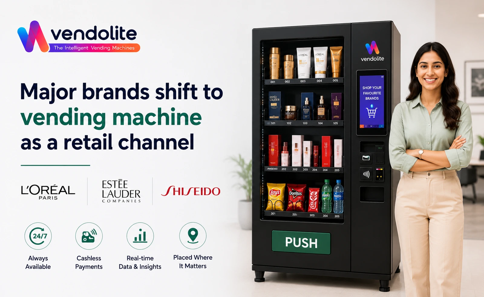 Major brands shift to vending machine as a retail channel
