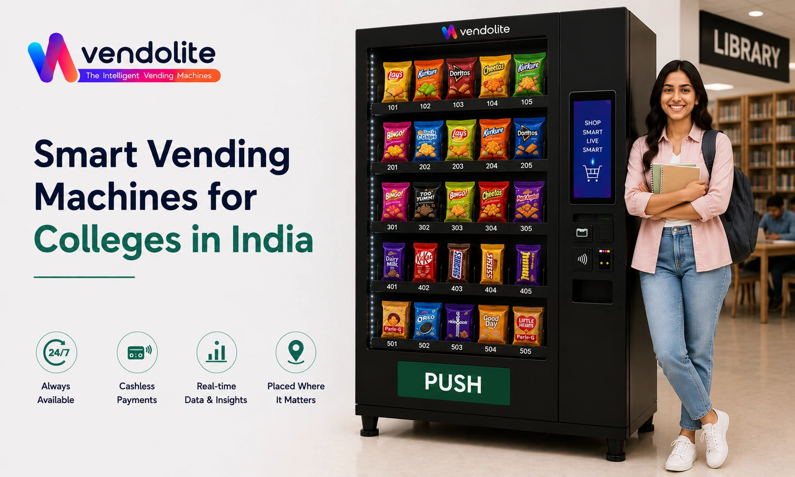 Smart Vending Machines for Colleges in India