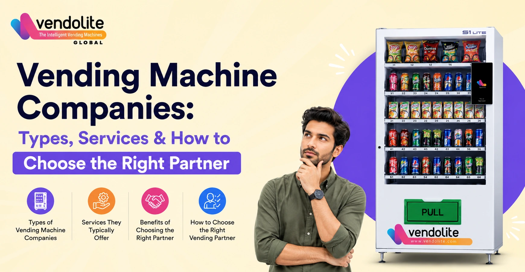 types of vending machine companies
