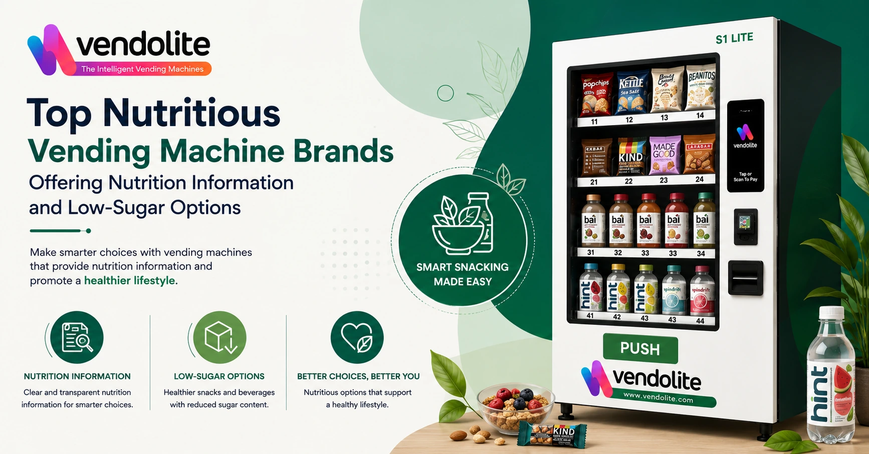 nutritious vending machine brands