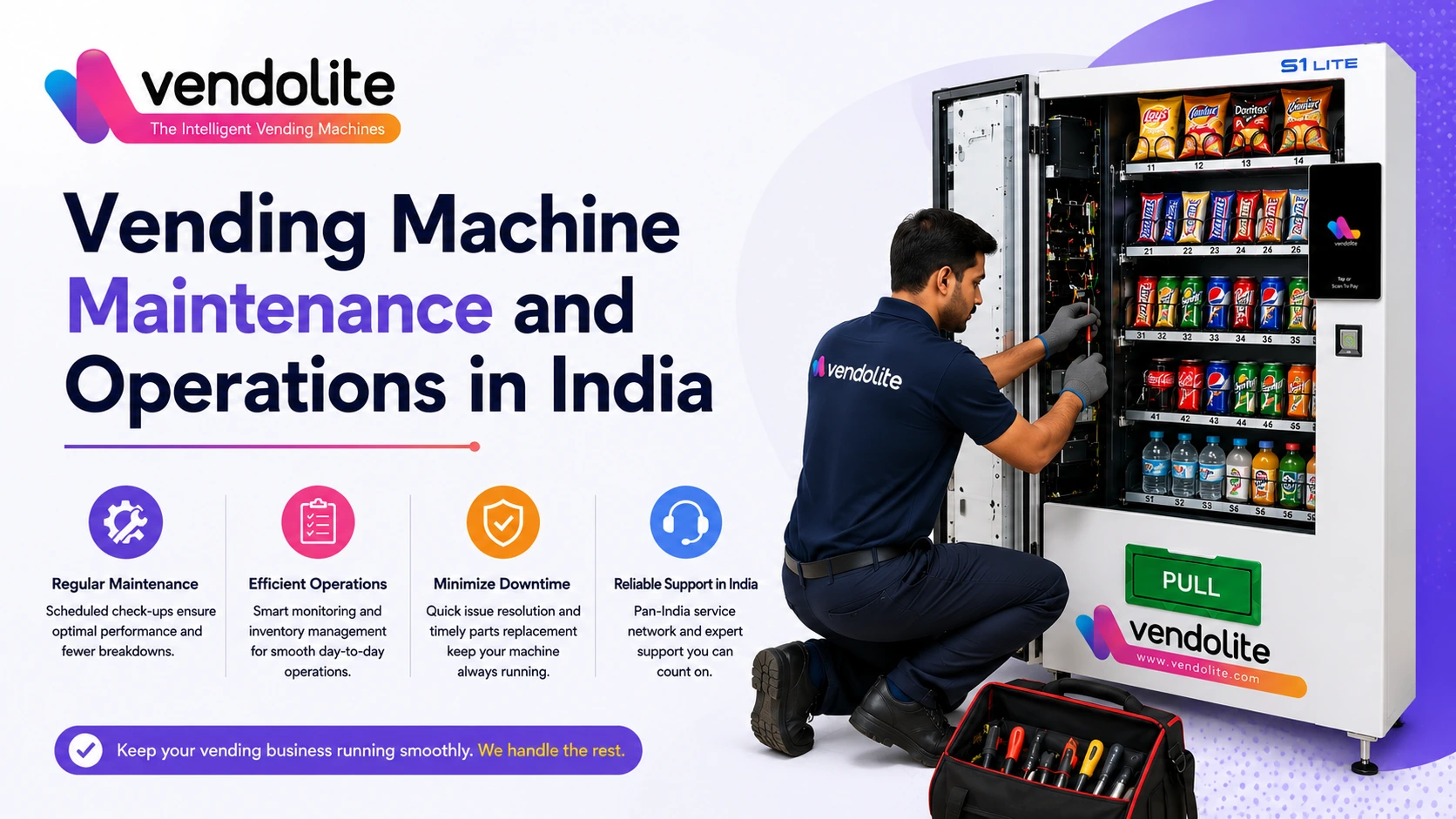 vending machine maintenance india new