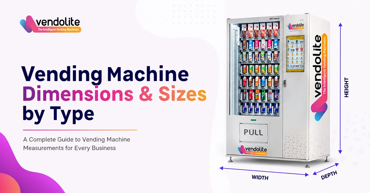 vending machine dimensions